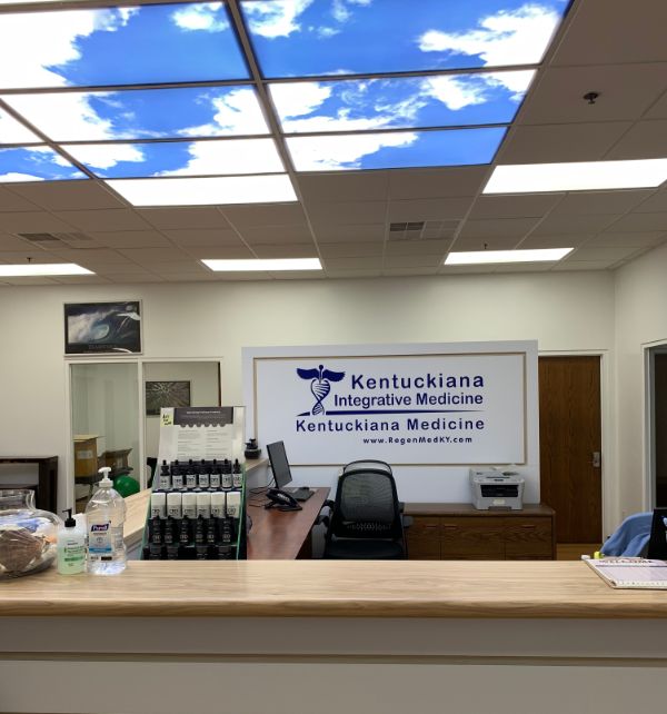 Kentuckiana Integrative Medicine Local Louisville Jeffersonville Office reception desk