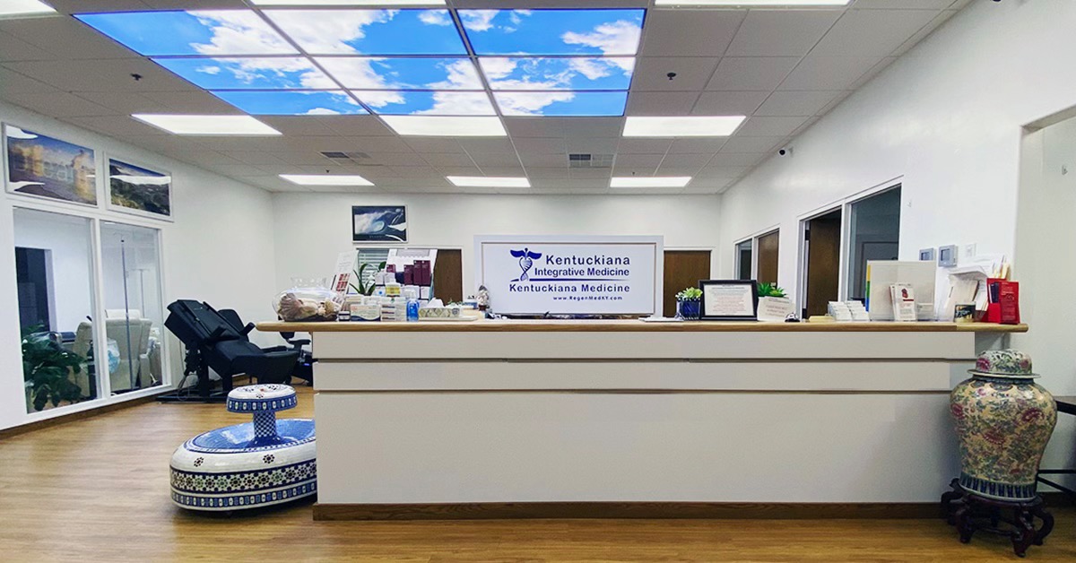 kentuckiana integrative medicine reception desk and check-in